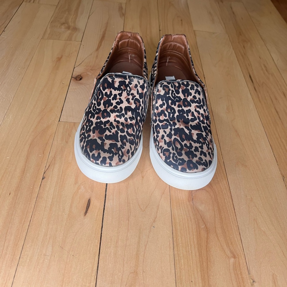 Leopard Print Slip-On Sneakers